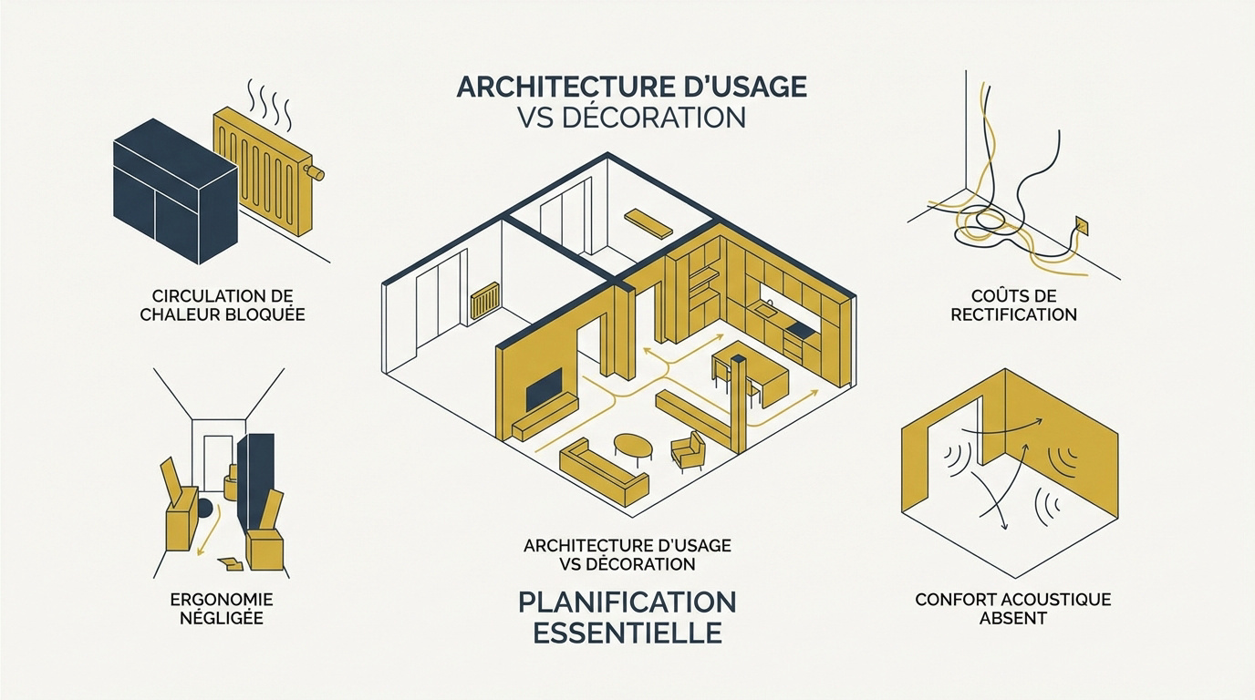Planification technique et architecture d'intérieur pour un aménagement réussi