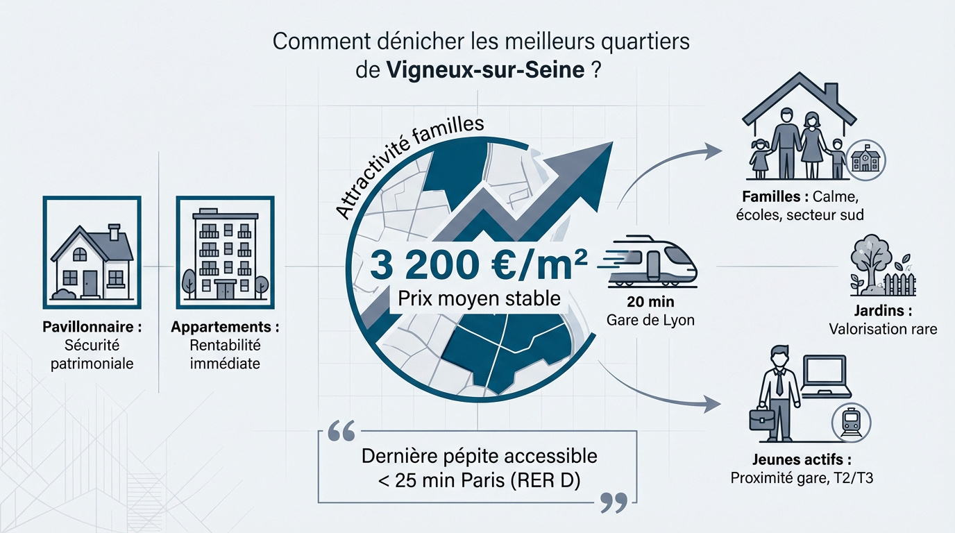 Quartiers résidentiels de Vigneux-sur-Seine