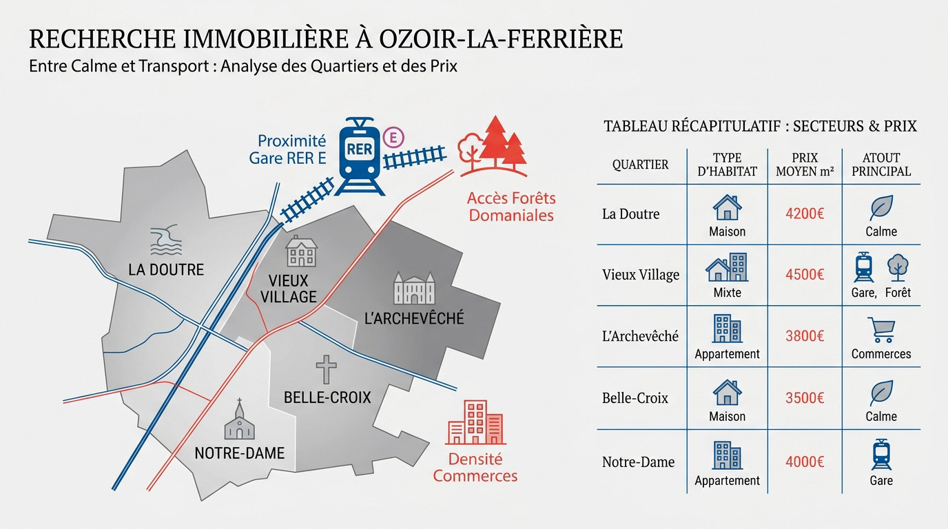 Quartiers résidentiels d'Ozoir-la-Ferrière