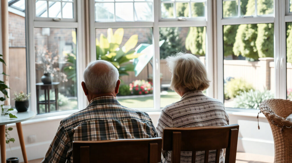 Senior visitant une résidence Sénioriales