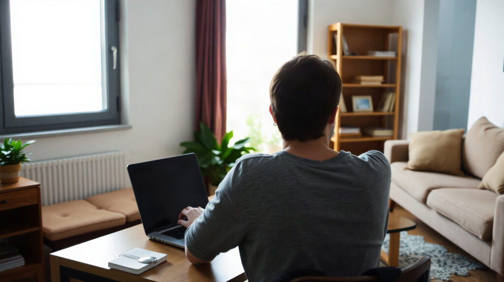 Locataire consultant son espace en ligne