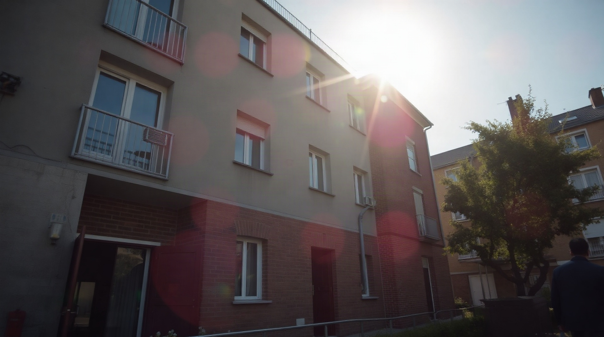 Résidence de logements sociaux en milieu urbain